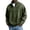 Green, variant on Mens 1/4 Zip Pullover Denim Stand Collar Pullover Long Sleeve Quarter-Zip Shirts Vintage Distressed Loose Casual Work T-Shirts,Dark Green 2XL