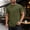 Army Green1, variant on Men's Summer Casual Loose Round-Neck Small Print Cotton T-Shirt – Soft, Breathable, and Stylish Men's Top | S–XXL