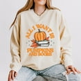 thumbnail image 6 of All I Want Is Pumpkins And Books - Women's Lightweight Garment Dyed Sweatshirt, 6 of 8