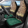thumbnail image 2 of Xoenoiee Brown Leopard Marble Texture Print Car Seat Covers Full Set of 2 Vehicle Front Seats Covers Washable Car Accessories Bucket Seat Cover Car Front Seat Covers, 2 of 6