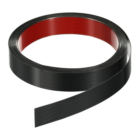 Peel Stick Trim, Molding & Wall Trim,Black,16.4 Ft x 1 Inch Stainless Steel