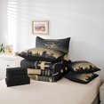thumbnail image 6 of jejeloiu Ball Sport Game 7pcs Bedding Comforter Set,American Rugby Football Queen Bedding Sets For Teens Reversible, 6 of 8