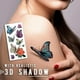 thumbnail image 3 of Tatuajes Temporales 3D Mariposa Rosa Flor Arte Corporal Pegatina Impermeable Tatuajes De Larga Duración Pegatinas 20 Hojas sonducket HA036133-00, 3 of 6