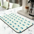 thumbnail image 2 of 2pcs Cute Foal Coffee Bar Mat - Floral & Horse Print Absorbent Pad, 4-Layer Non-Slip Kitchen Mat for Espresso Machine Lovers, 2 of 5