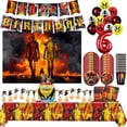 thumbnail image 2 of Decoración de fiesta de cumpleaños de Deadpool y Lobezno, globos, vajilla, pancarta, telón de fondo, adorno de pastel, suministros de cumpleaños, Baby Shower, 2 of 5
