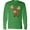 Kelly Green, variant on Inktastic Cute Moose Long Sleeve T-Shirt