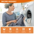 thumbnail image 3 of KINCAM Waterproof Recliner Sofa Cover for 2 Seater , Non-Slip Washable Furniture Protector with Storage Pocket, Drak Gray, 3 of 9