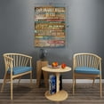 thumbnail image 7 of Our Family Rules Decorative, Inspirational Wall Art Framed Canvas, Positive Quotes Wall Decor, Rustic Wall Art, Perfect Decor Sign for Living Room, Bathroom and Kitchen (12"x16"), 7 of 7