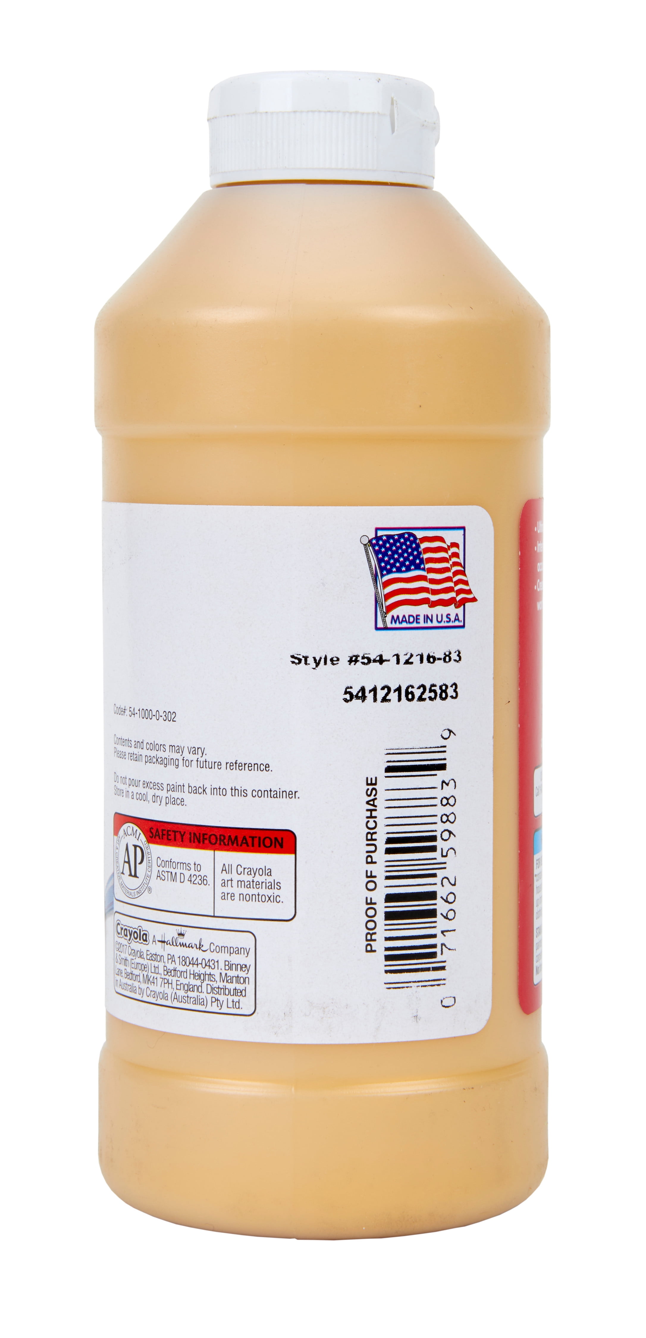 Crayola Gold Premier Tempera Paint In Squeeze Bottle, 16 oz.