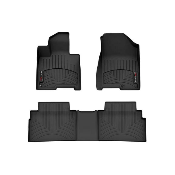 WeatherTech Custom Fit FloorLiners compatible with 2023-2025 Kia Sportage Plug-In Hybrid - 1st & 2nd Row, Black