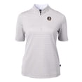thumbnail image 2 of Women's Cutter & Buck  Gray Florida State Seminoles DryTec Virtue Eco Pique Stripe Recycled Polo, 2 of 3