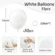 thumbnail image 2 of Globos Awenztech de látex blanco, 30 cm, 50 unidades, para decoración de fiestas, 2 of 7