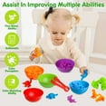 thumbnail image 7 of Counting Dinosaurs Toys Matching Games with Stacking Bowls Preschool Color Sorting Montessori, 7 of 7