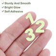 thumbnail image 4 of Uxcell 200 Pcs Pegatinas de Números que Brillan en la Oscuridad, Pegatinas de Pared Adhesivas Luminiscentes Verdes, Pegatinas 3D Brillantes para Decoración de Techo, Dormitorio y Cama, 4 of 7