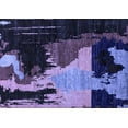 thumbnail image 1 of Ahgly Company Machine Washable Indoor Rectangle Oriental Blue Modern Area Rugs, 7' x 10', 1 of 4