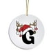 thumbnail image 2 of Adornos navideños, adornos navideños, regalos navideños, adorno con nombre y letra, adorno con inicial familiar, adorno personalizado, adorno navideño con nombre familiar, etiqueta acrílica para regal, 2 of 9