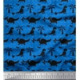 thumbnail image 1 of Soimoi Cotton Poplin Fabric Dot,Tree & Dinosaur Jungle Print Fabric by the Yard 42 Inch Wide, 1 of 1