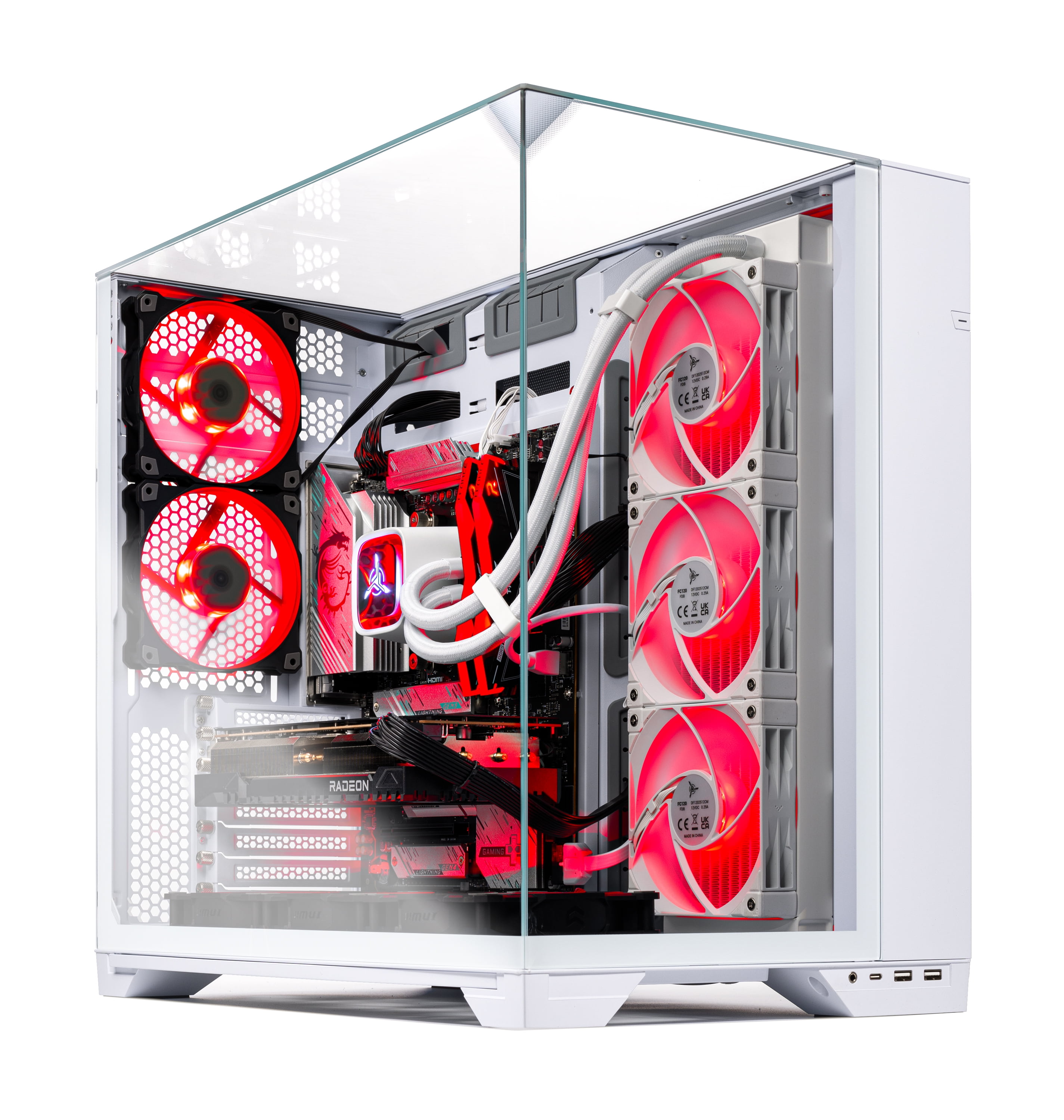 Skytech Gaming O11 Vision Gaming PC, AMD Ryzen 7 9850X3D 4.7GHz, AMD RX 9070XT 16GB VRAM, 2TB NVMe SSD, 32GB DDR5 RAM 5600, 850W GOLD ATX 3 PSU, 360 ARGB AIO , Wi-Fi, Win 11, Desktop
