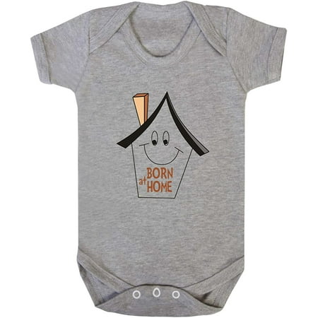 

Born At Home Cotton Baby Bodysuit One Piece Sports Gray 24 Months