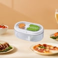 thumbnail image 3 of Fiambrera de microondas para niños y adultos | Contenedor Bento a prueba de fugas con divisor | Plástico libre de BPA | Almacenamiento de frutas para ensaladas | Caja Bento Portátil Sellada |, 3 of 5