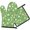 Pioneer Flower Floral Print Pattern, variant on Pioneer Flower Floral Print Pattern 1-Pack Oven Mitts Set, Heat Resistant Kitchen Gloves, 7.7" X 12"