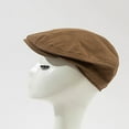 thumbnail image 4 of qolati Beret Caps for Women Retro Vintage Street Beret Hat Solid Color Casual Newsboy Hat Forward Cap Beret Summer, 4 of 4