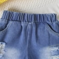 thumbnail image 3 of kaprioy Toddler Girl Clothes Toddler Baby Girl Summer Outfit 9 12 18 24 Months 2T 3T 4T Bow Tie Strap Suspender Top and Fringed Shorts 2 Pcs Clothes Set, 3 of 8