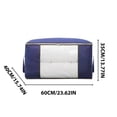 thumbnail image 3 of Fiudx Bolsa de Almacenamiento Visual Azul, Bolsa de Tela No Tejida para Clasificar Colchas, Organizador de Ropa a Prueba de Polvo, Solución de Almacenamiento para Viajes En Casa, Juego de 3, 3 of 5