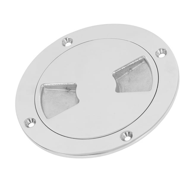 316 Stainless Steel Boat Deck Round Plate Detachable Marine Inspection Hatch with Groove for Boat RV Access