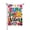 Color 8, variant on Jbralid Spring Garden Flag Summer Vibes Tropical Pattern Print Linen Summer Garden Flags for Outside 12x18 inch