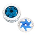 thumbnail image 4 of 4Pack ShareGoo Metal 12mm Hex Hub Wheel Rim Tires Brake Disc Compatible with Traxxas Tamiya HSP HPI Redcat Racing 1/10 On-Road RC Car (Dark Blue), 4 of 5