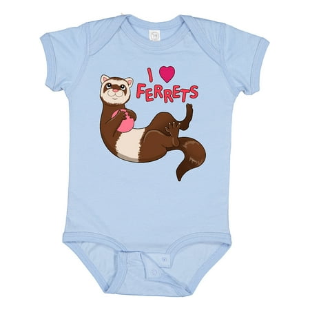 

Inktastic I Love Ferrets Gift Baby Boy or Baby Girl Bodysuit