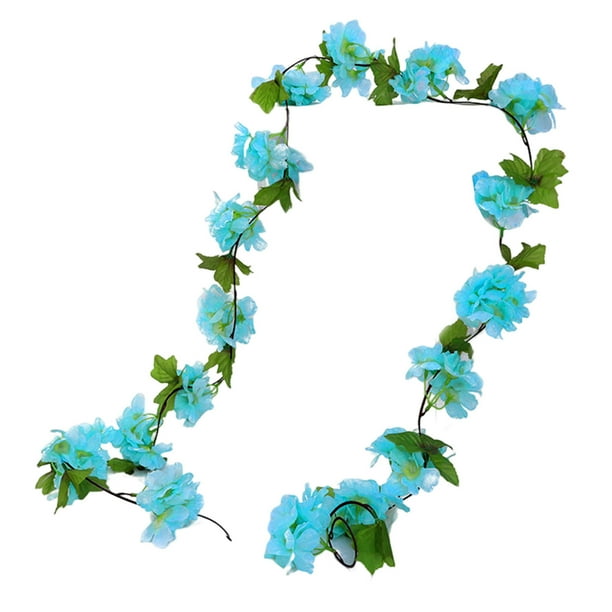 Flores artificiales de vid Flores artificiales Guirnaldas de flores de vid para colgar en bodas, fiestas, jardines, decoración de paredes Flores de seda Jardín de bodas