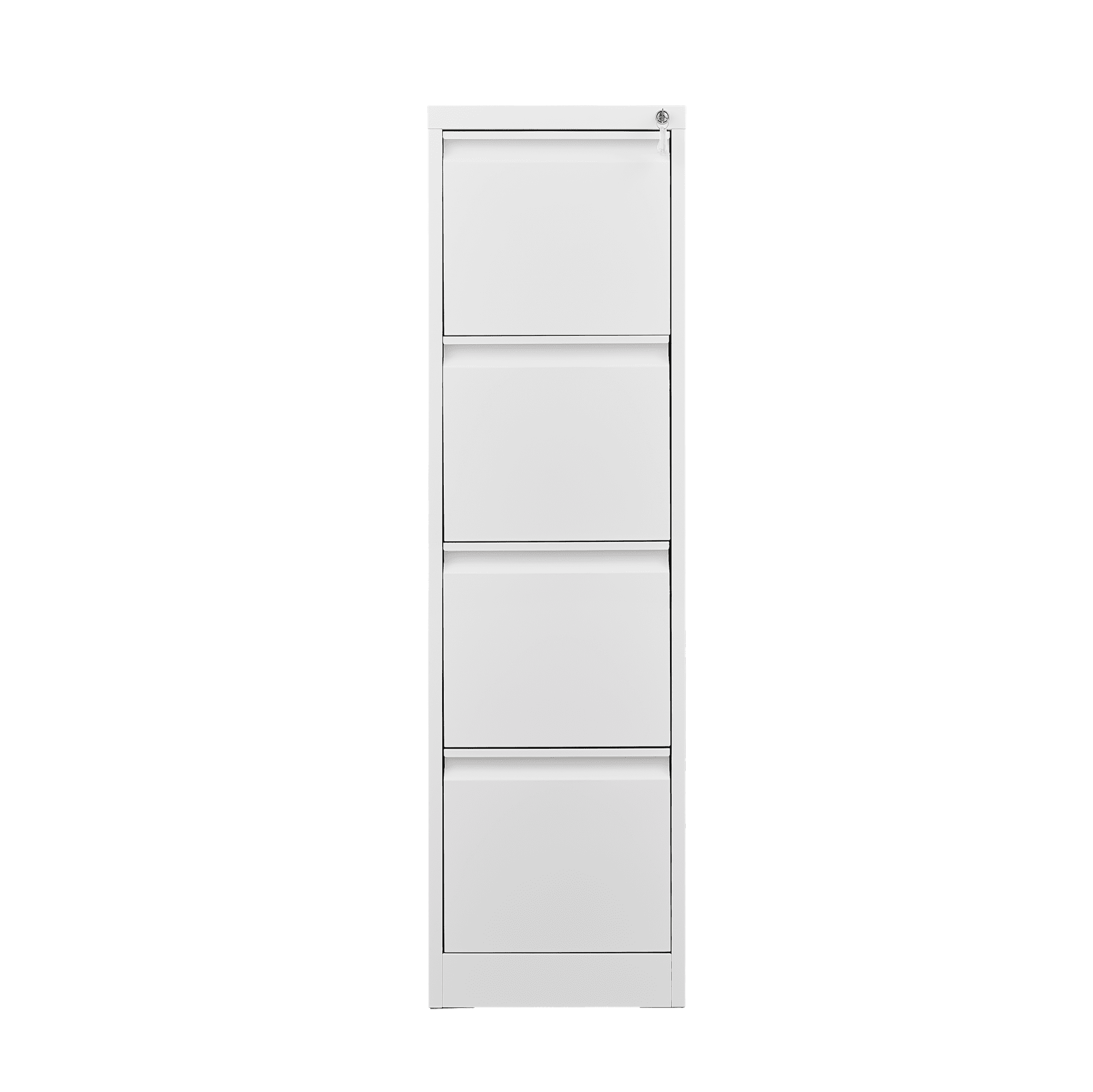 Dtwnek 4 Drawer File Cabinet with Lock, Metal Vertical File Storage Cabinet Office Home Steel Cabinet for A4/Letter Size, White