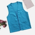thumbnail image 5 of Yubnlvae Adult Volunteer Activity Vest Lightweight Vest Supermarket Uniform Vest Clerk Work Clothes Workwear Blue 2, 5 of 5