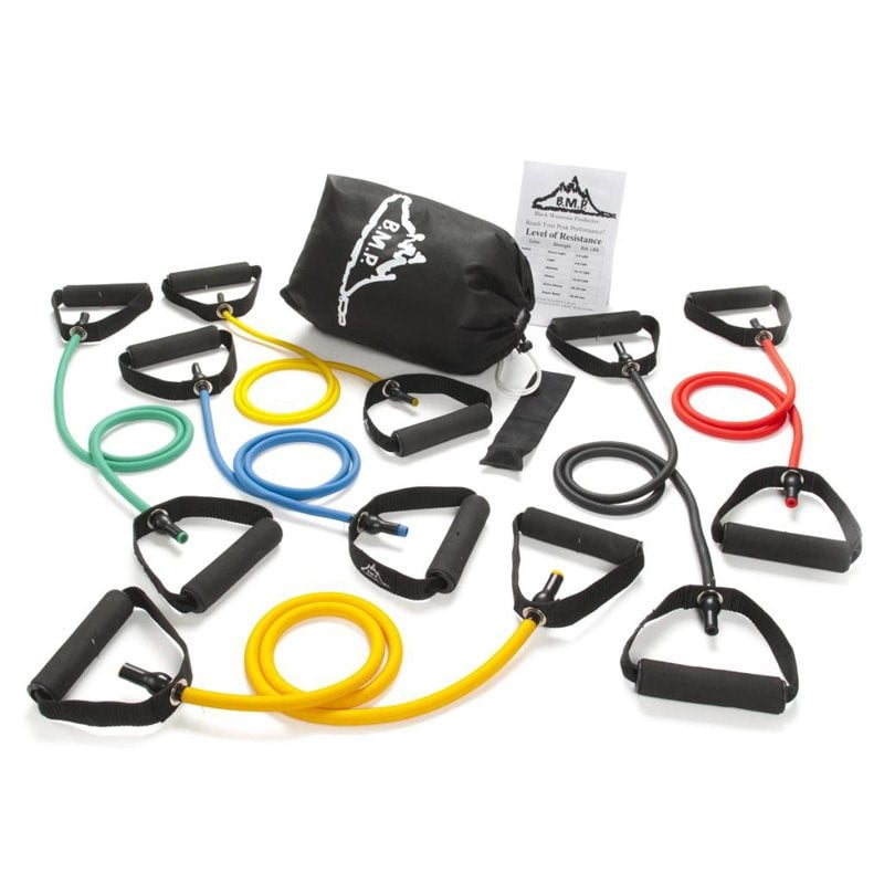 Black Mountain Products Strong Man Set of 6 Resistance Bands Walmart
