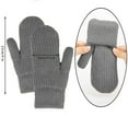 thumbnail image 6 of KHONTS Winter Warm Mittens for Women Knitted Gloves Mittens Warm Soft Lining Gloves Accessories Grey One Size, 6 of 9
