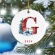 thumbnail image 4 of RKSTN christmas ornaments 2024 26 Letter Christmas Snowman Christmas Pendant - Acrylic Car Pendant Saint, 4 of 5