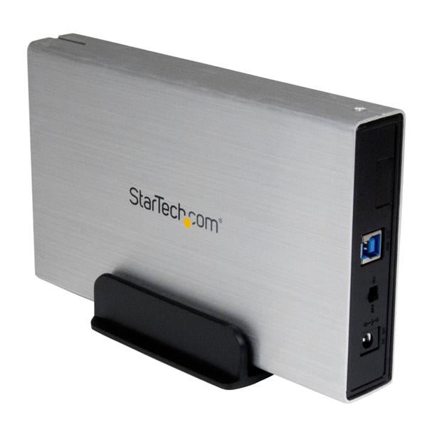 StarTech.com 3.5in Silver Aluminum USB 3.0 External SSD / HDD Enclosure with UASP Portable USB 3 3.5" Hard Drive Enclosure (S3510SMU33) - Walmart.com