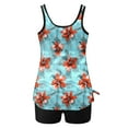 thumbnail image 5 of CFLVAEK Tankini Swimsuits for Women Tankini Bathing Suits Two Piece Graphic Swim Tank Top with Black Shorts Modest Swimsuits 2025 Multicolor XXL, 5 of 6