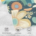 thumbnail image 3 of Coolnut Towels Set of 2 Boho Colorful Flowers Print for Bathroom Kitchen Travel 16×28 inch, Cotton Bath Towels Lightweight Quickdry for Bathroom Ktichen Travel SPA Gym, 3 of 6