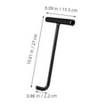 thumbnail image 3 of KAKOWELY 2Set Utility Manhole Hook Tool Stainless Hook for Maintenance Work Black for Adults, 3 of 7