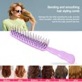 thumbnail image 1 of Cepillo de paleta para desenredar con ventilación peine para soplar el cabello peine con forma curva para mujeres, 1 of 9