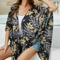 thumbnail image 3 of Cárdigan Floral Yinane para Mujer Kimono Blusa Protección Solar, 3 of 8