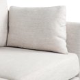 thumbnail image 4 of Contemporary 3 , Beige Fabric Upholstery, With Accent Pillows And Birchwood Legs 3 Seater Style, Fabric, Pillows,, 4 of 6