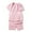 Pink, variant on Fesfesfes Kids Pajamas Sets Boys Girls Short Sleeve Striped Tops Shorts Sleepwear Outfits