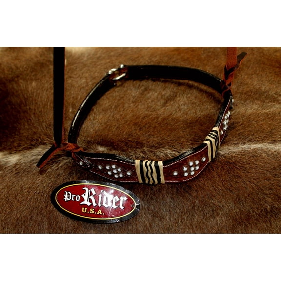 Horse Show Bridle Western Leather Barrel Racing Tack Rodeo NOSEBAND 99140