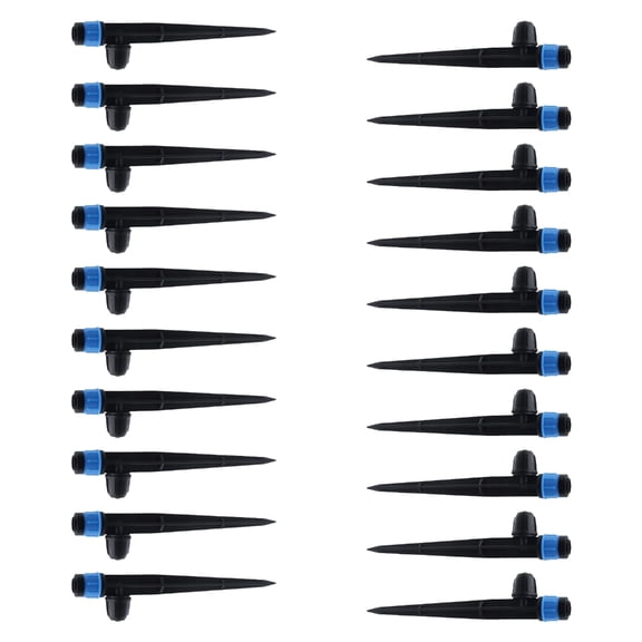 20Pcs Automatic Garden Water Sprinkler Spikes Base Adjustable Plastic Sprinkler