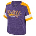 thumbnail image 2 of Women's Colosseum Purple LSU Tigers Color Block Scoop Neck T-Shirt, 2 of 3
