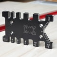 thumbnail image 2 of Tenon Card Gauge Aluminum Alloy Tenon Caliper Metric And Imperial Scale Caliper High Precision Carpenter Woodworking Measurement Tenon Caliper Gauge Ruler Table Machine Nail Groove Gauge, 2 of 7